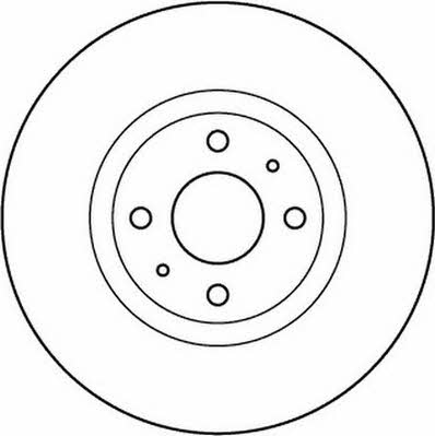 Jurid/Bendix 562151J Unventilated front brake disc 562151J