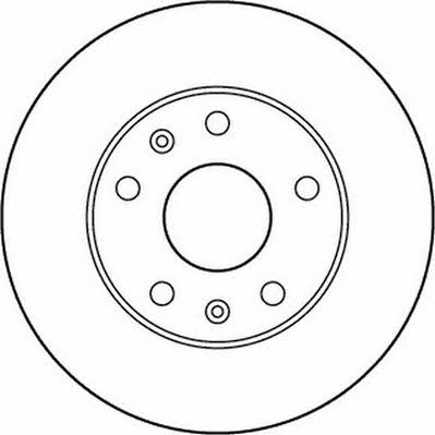 Jurid/Bendix 562153JC Unventilated front brake disc 562153JC