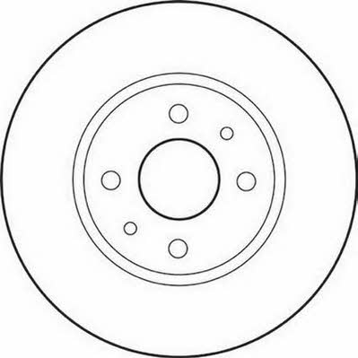 Jurid/Bendix 562178J Front brake disc ventilated 562178J