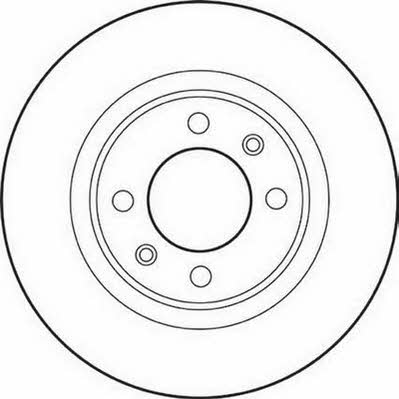 Jurid/Bendix 562189JC Rear brake disc, non-ventilated 562189JC