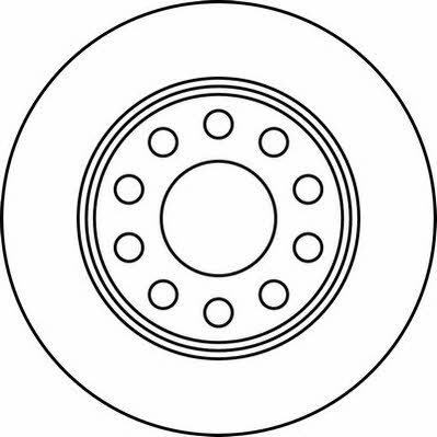 Jurid/Bendix 562191J Rear brake disc, non-ventilated 562191J