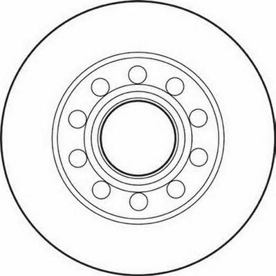 Jurid/Bendix 562192J Rear brake disc, non-ventilated 562192J