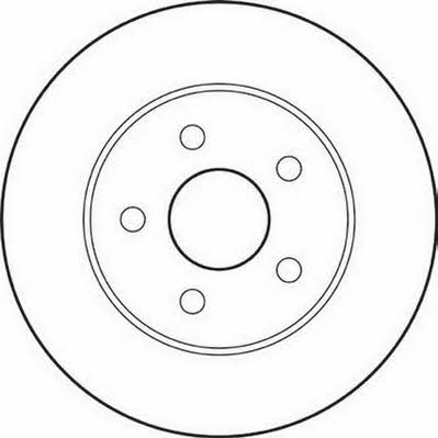 Jurid/Bendix 562193J Rear brake disc, non-ventilated 562193J