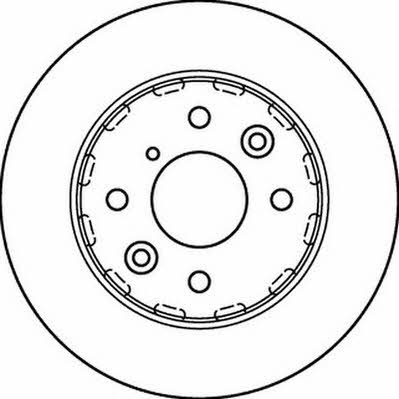 Jurid/Bendix 562210J Front brake disc ventilated 562210J