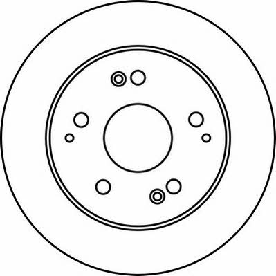 Jurid/Bendix 562219J Rear brake disc, non-ventilated 562219J
