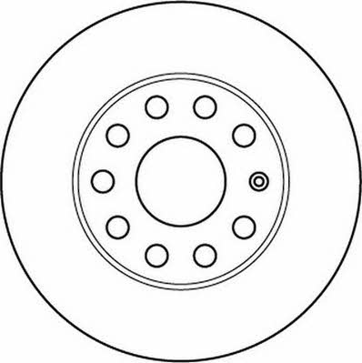 Jurid/Bendix 562238J Rear brake disc, non-ventilated 562238J