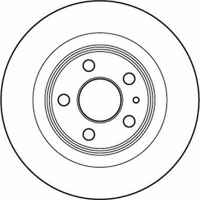 Jurid/Bendix 562246J Rear brake disc, non-ventilated 562246J
