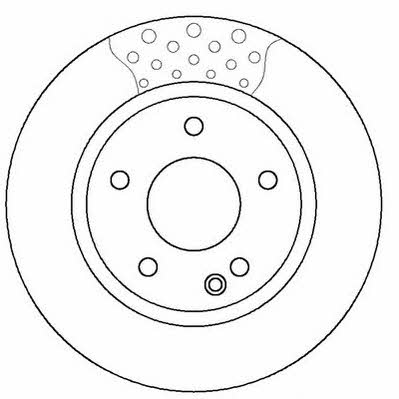 Jurid/Bendix 562249J Front brake disc ventilated 562249J