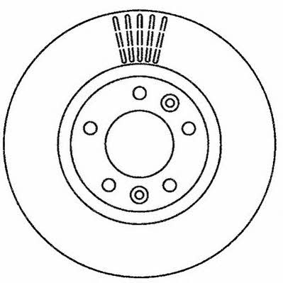 Jurid/Bendix 562266JC Front brake disc ventilated 562266JC