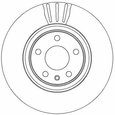 Jurid/Bendix 562271J Front brake disc ventilated 562271J
