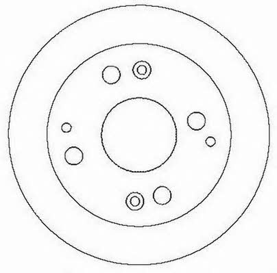Jurid/Bendix 562282JC Rear brake disc, non-ventilated 562282JC