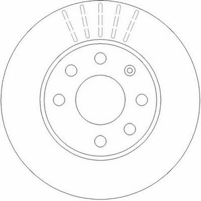 Jurid/Bendix 562290J Front brake disc ventilated 562290J