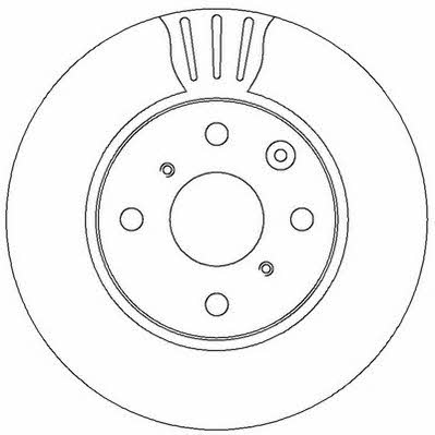 Jurid/Bendix 562311J Front brake disc ventilated 562311J