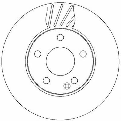 Jurid/Bendix 562312J Front brake disc ventilated 562312J