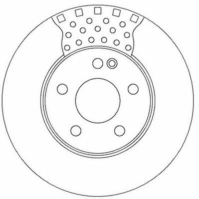 Jurid/Bendix 562314J Front brake disc ventilated 562314J