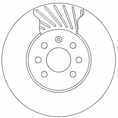 Jurid/Bendix 562315J Front brake disc ventilated 562315J