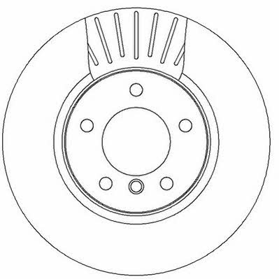 Jurid/Bendix 562320J Front brake disc ventilated 562320J