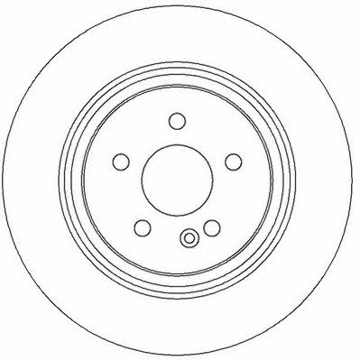 Jurid/Bendix 562323J Rear brake disc, non-ventilated 562323J