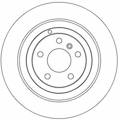 Jurid/Bendix 562324J Rear brake disc, non-ventilated 562324J