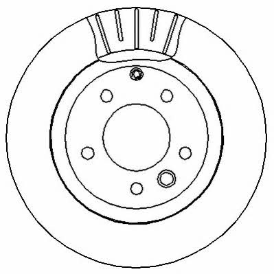 Jurid/Bendix 562325J Rear ventilated brake disc 562325J