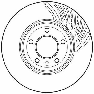 Jurid/Bendix 562360J Front brake disc ventilated 562360J