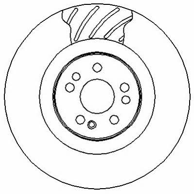 Jurid/Bendix 562362J Front brake disc ventilated 562362J