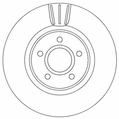 Jurid/Bendix 562363J Front brake disc ventilated 562363J
