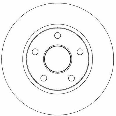 Jurid/Bendix 562365J Rear brake disc, non-ventilated 562365J