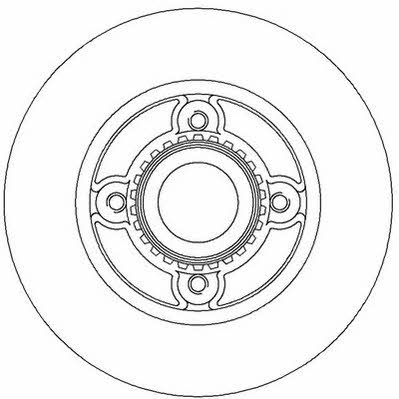 Jurid/Bendix 562367J Rear brake disc, non-ventilated 562367J