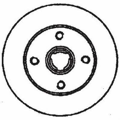 Jurid/Bendix 562370J Rear brake disc, non-ventilated 562370J