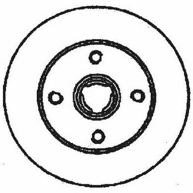 Jurid/Bendix 562370J Rear brake disc, non-ventilated 562370J
