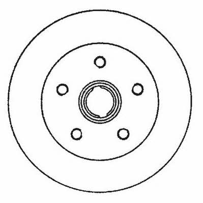 Jurid/Bendix 562371J Rear brake disc, non-ventilated 562371J