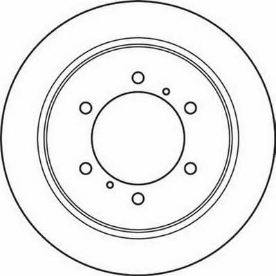 Jurid/Bendix 562380J Rear brake disc, non-ventilated 562380J