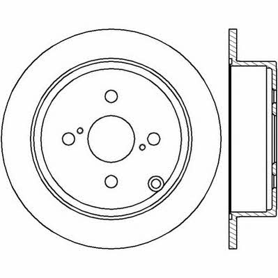Jurid/Bendix 562415J Rear brake disc, non-ventilated 562415J