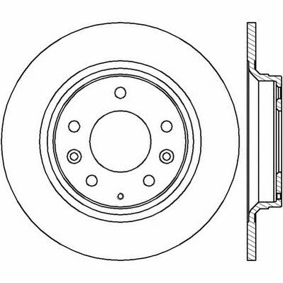 Jurid/Bendix 562416J Rear brake disc, non-ventilated 562416J