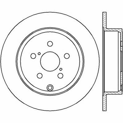 Jurid/Bendix 562418J Rear brake disc, non-ventilated 562418J
