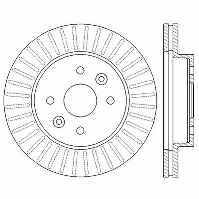 Jurid/Bendix 562557JC Front brake disc ventilated 562557JC