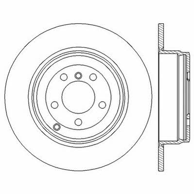Jurid/Bendix 562558JC Rear brake disc, non-ventilated 562558JC