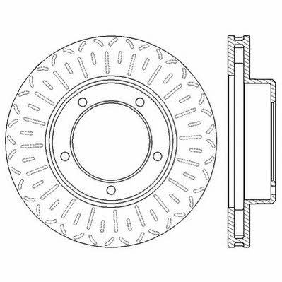 Jurid/Bendix 562559JC Front brake disc ventilated 562559JC
