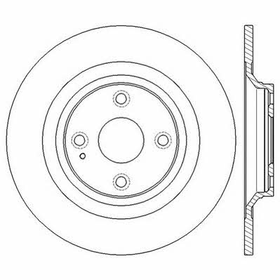 Jurid/Bendix 562561JC Rear brake disc, non-ventilated 562561JC