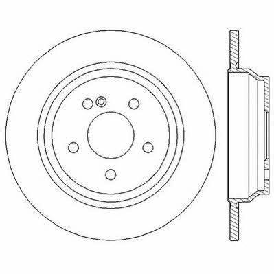 Jurid/Bendix 562566JC Rear brake disc, non-ventilated 562566JC