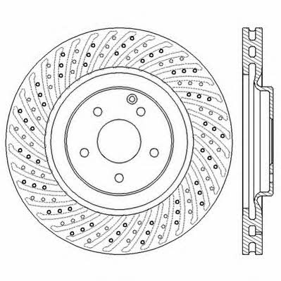 Jurid/Bendix 562569JC Front brake disc ventilated 562569JC