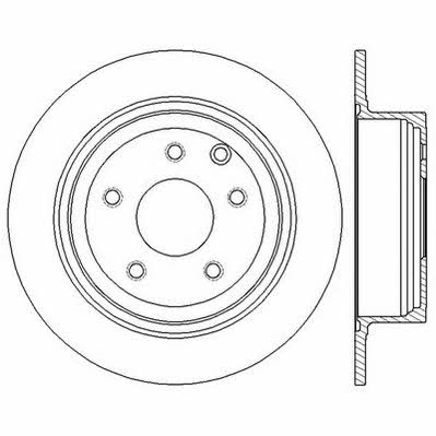 Jurid/Bendix 562576JC Rear brake disc, non-ventilated 562576JC