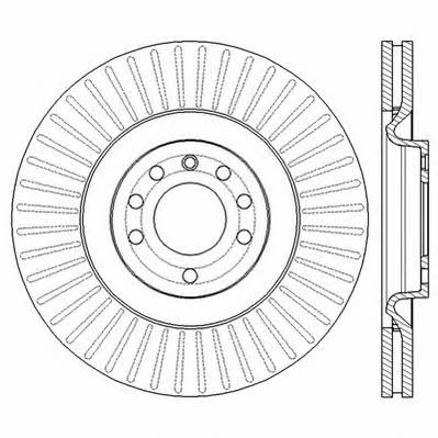 Jurid/Bendix 562579JC Front brake disc ventilated 562579JC