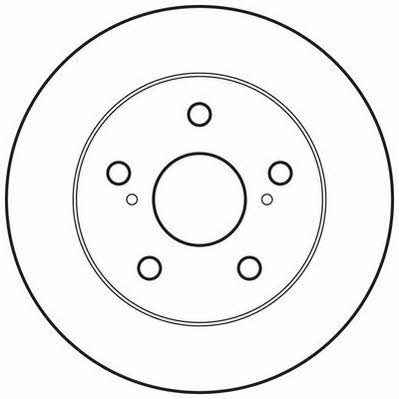 Jurid/Bendix 562617JC Rear brake disc, non-ventilated 562617JC