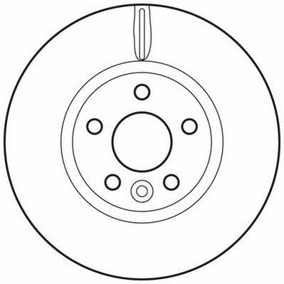 Jurid/Bendix 562628JC Front brake disc ventilated 562628JC