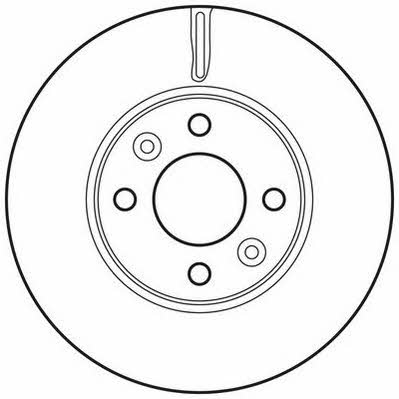 Jurid/Bendix 562636JC Front brake disc ventilated 562636JC