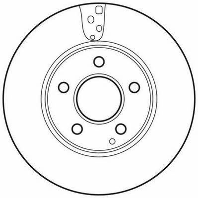 Jurid/Bendix 562637JC Front vented brake disc 562637JC 562637JC Jurid/Bendix Front vented brake disc