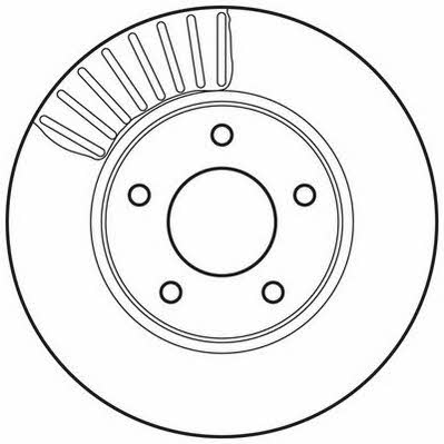 Jurid/Bendix 562675JC Front brake disc ventilated 562675JC