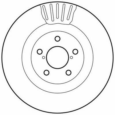 Jurid/Bendix 562677JC Front brake disc ventilated 562677JC